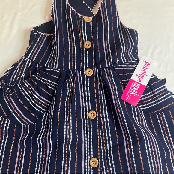 Penelope Mack Navy and Pink Striped Dress With Bloomers - Picture 3 of 7